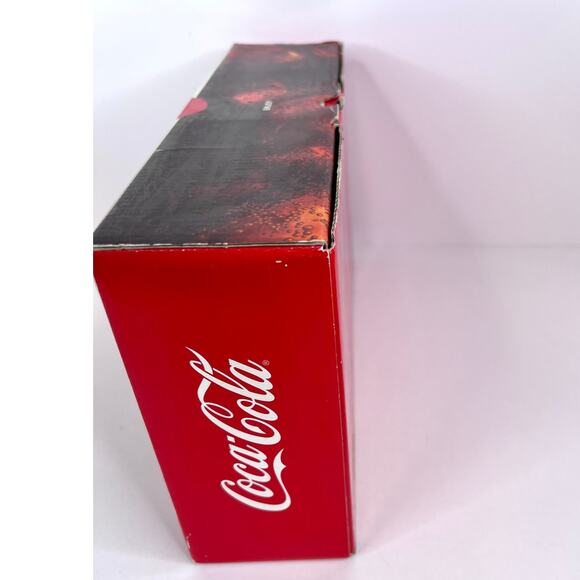 Coca-Cola Coca Cola Hi Ball Diamond Red Print Glass - Set of 4 NEW IN BOX - Picture 8 of 8